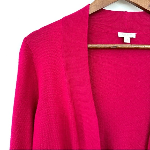 Talbots open cardigan in a cotton blend knit, straight cut, form fitting - Picture 5 of 11